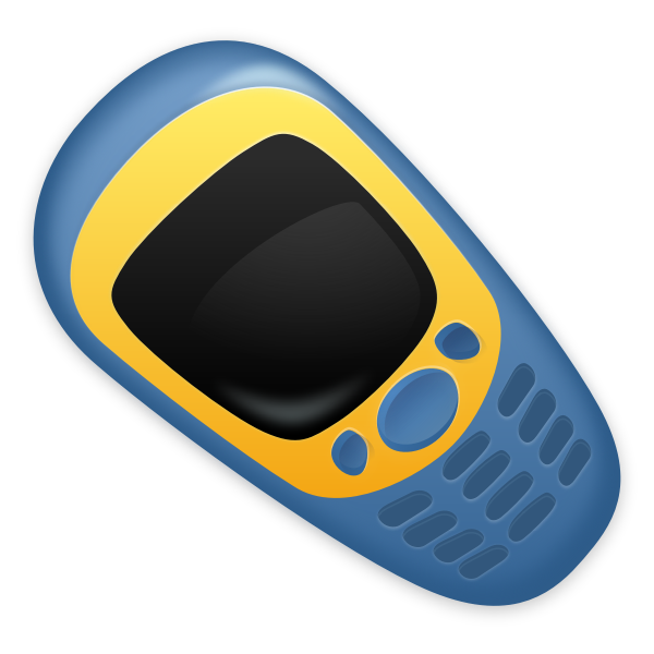 SVG Vector image of retro cellphone