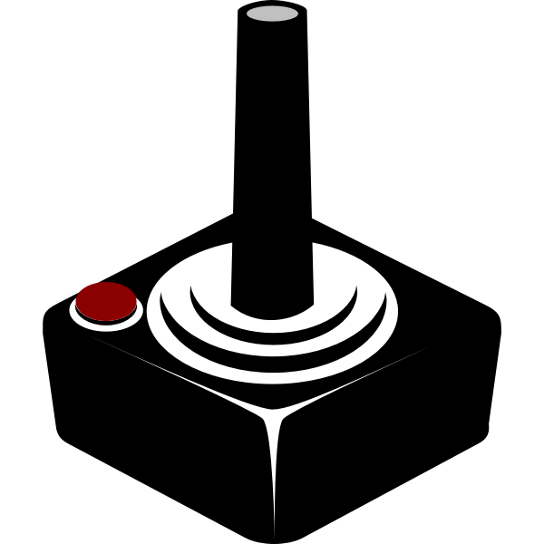 SVG Vector image of retro wireless joystick