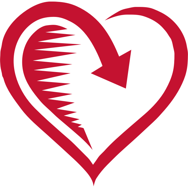 SVG Vector image of returning love