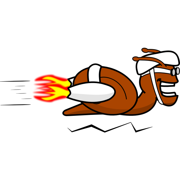 SVG Vector image of rocket snail
