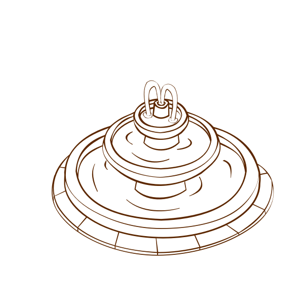 SVG Vector image of role play game map icon for a fountain