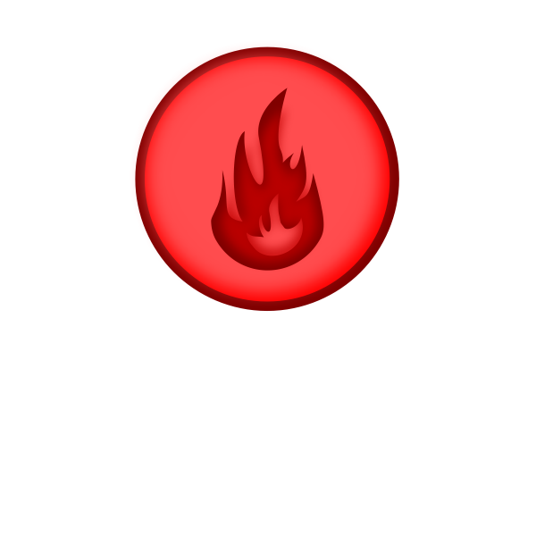 SVG Vector image of round red fire sign