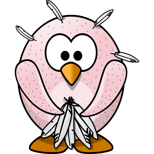 SVG Vector image of sad penguin