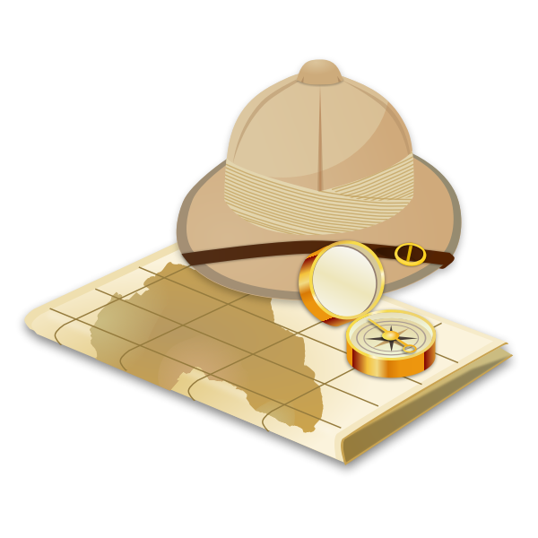 SVG Vector image of safari tools