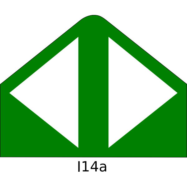 SVG Vector image of select path beacon knuckle traffic sign