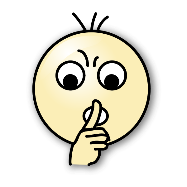 SVG Vector image of shh icon