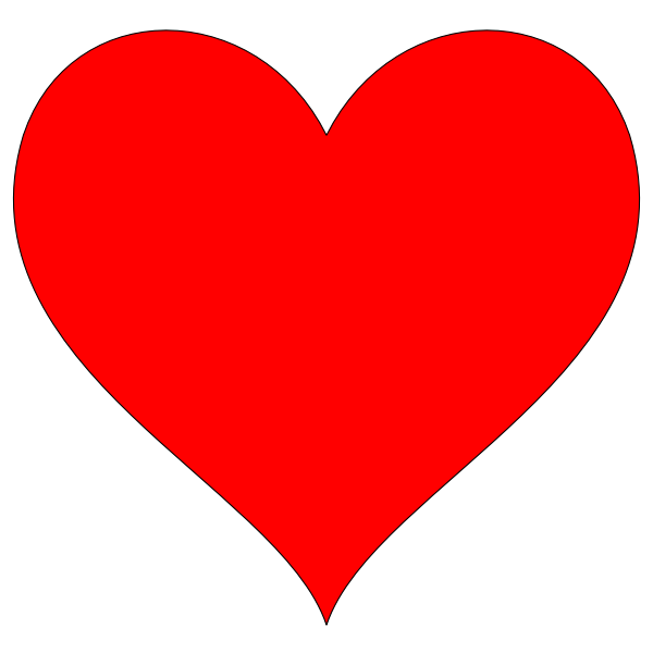 SVG Vector image of shiny red heart
