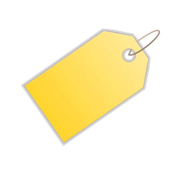 SVG Vector image of sign for name label