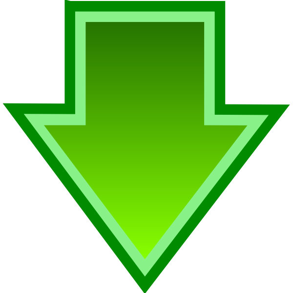 SVG Vector image of simple green download icon