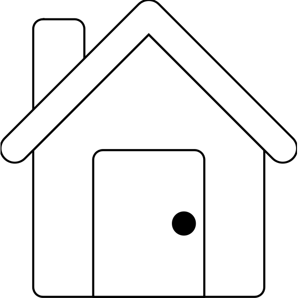 SVG Vector image of simple small house line art
