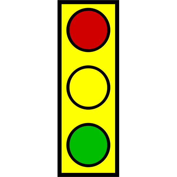 SVG Vector image of small stop light symbol