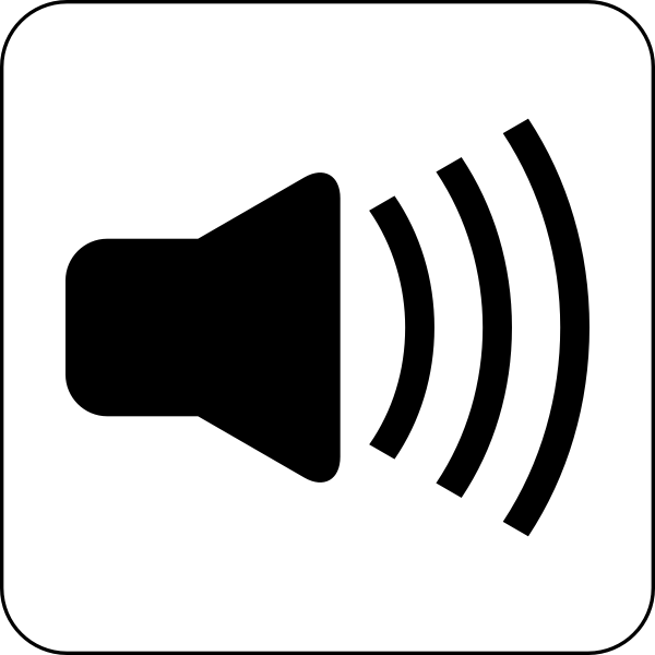 SVG Vector image of sound loudspeaker icon