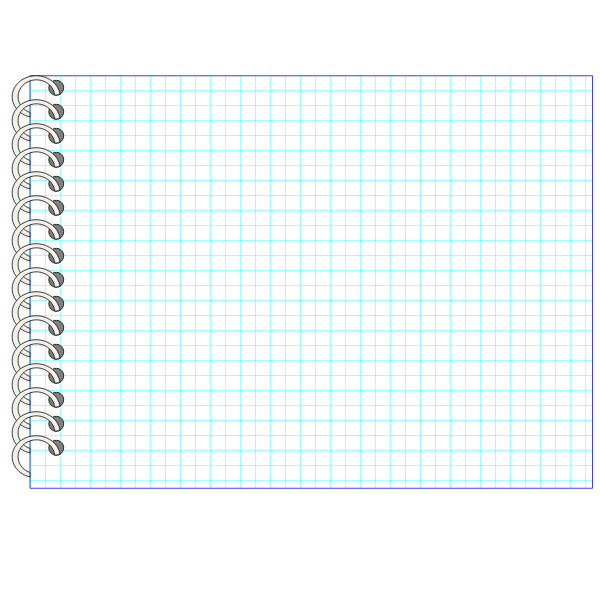 SVG Vector image of spiral notebook