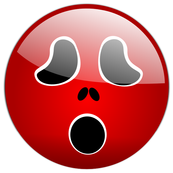SVG Vector image of spooky emoticon