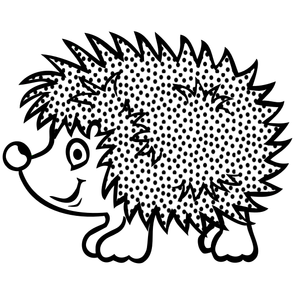 SVG Vector image of spotty hedgehog
