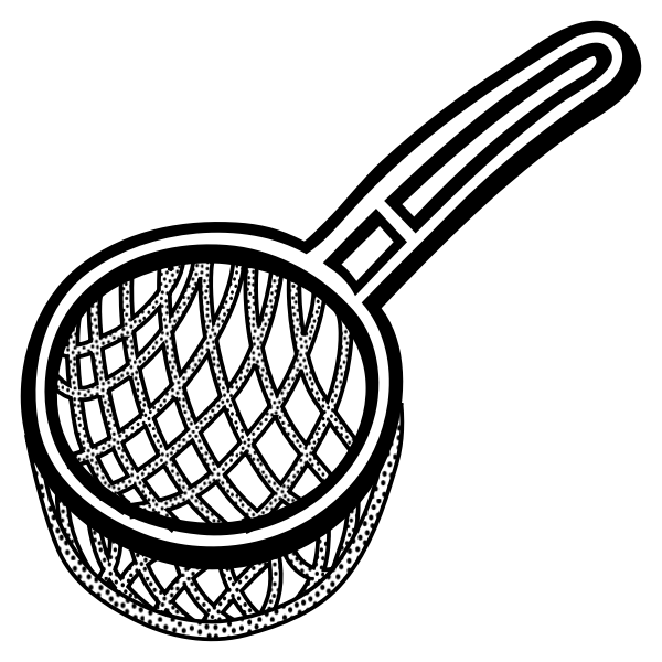 SVG Vector image of spotty strainer