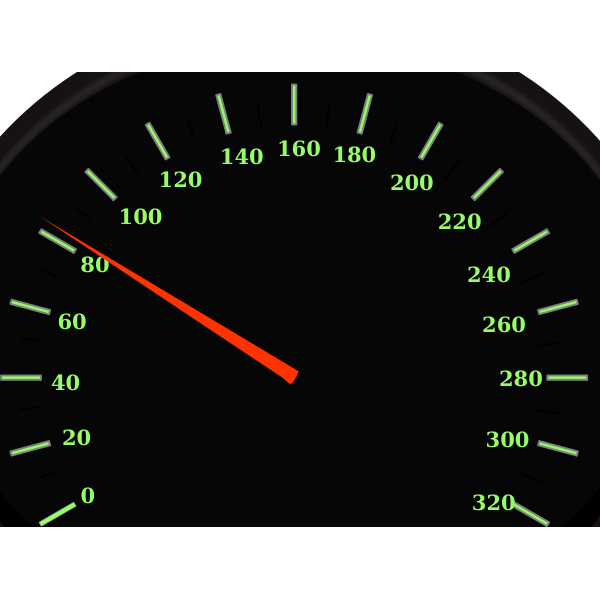 SVG Vector image of square speedometer