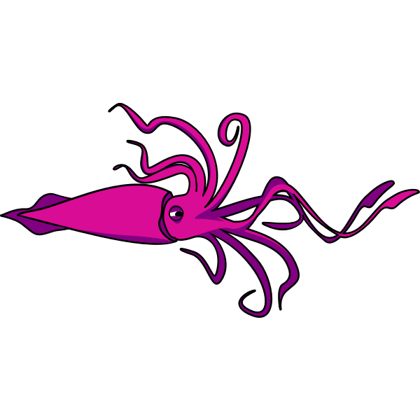 SVG Vector image of squid