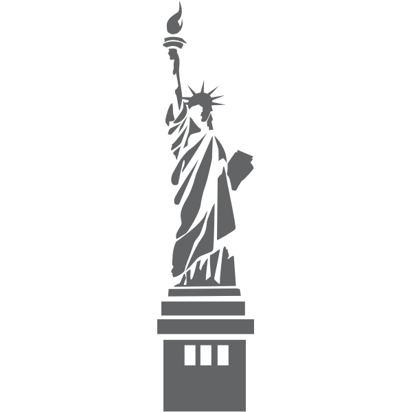 SVG Vector image of Statue of Liberty