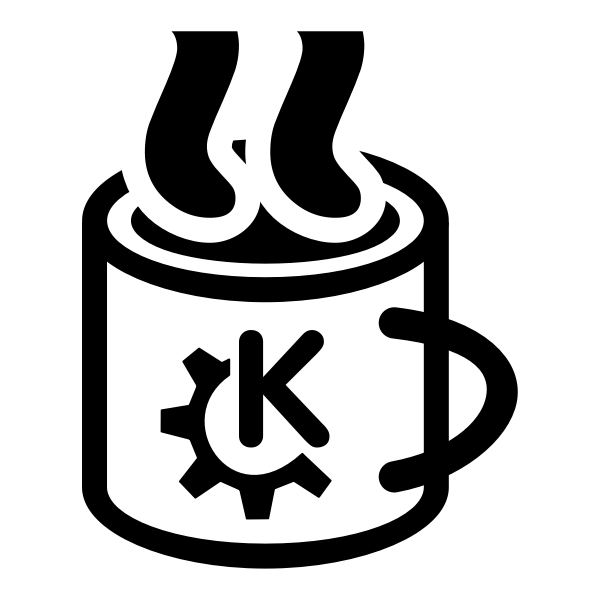 SVG Vector image of steaming coffee mug pictogram