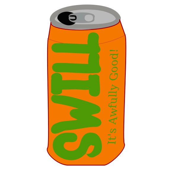 SVG Vector image of Swill soda can