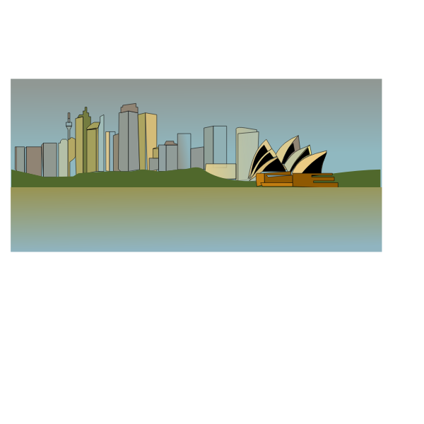 SVG Vector image of Sydney skyline
