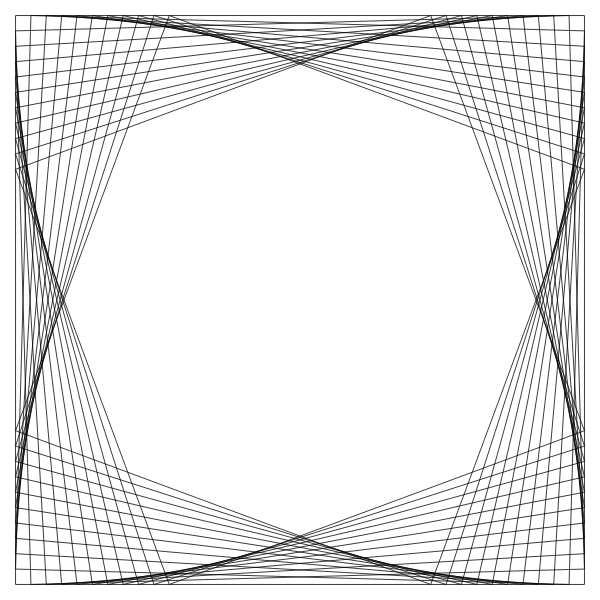 SVG Vector image of symmetrical lines drawing
