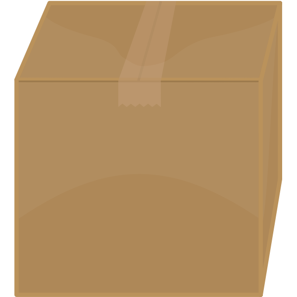SVG Vector image of taped shut cardboard box