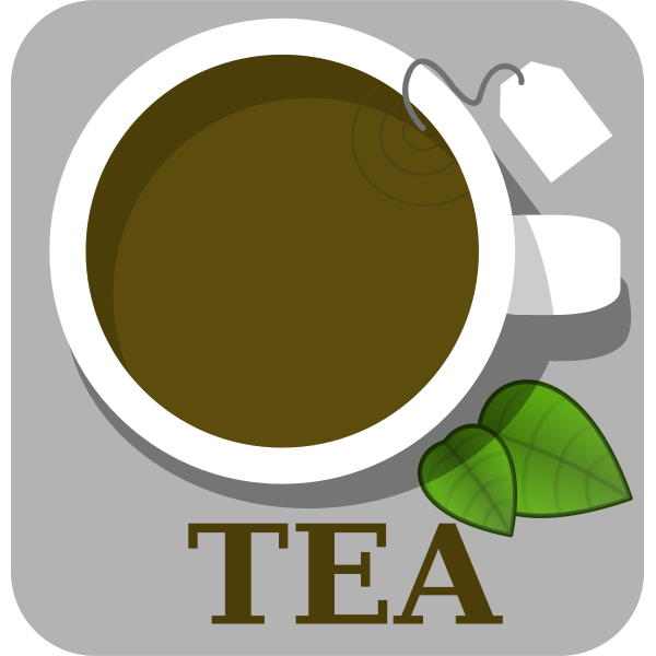 SVG Vector image of tea sign