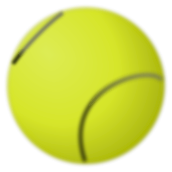 SVG Vector image of tennis ball