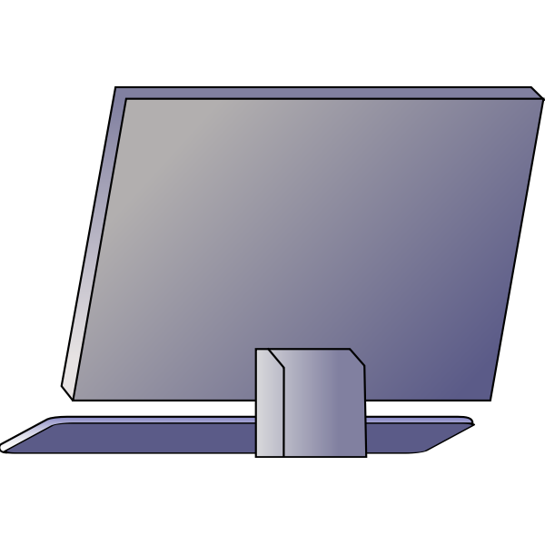 SVG Vector image of the back of the PC