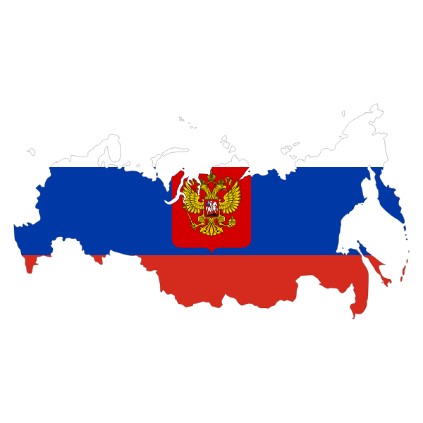 SVG Vector image of the map of Russia