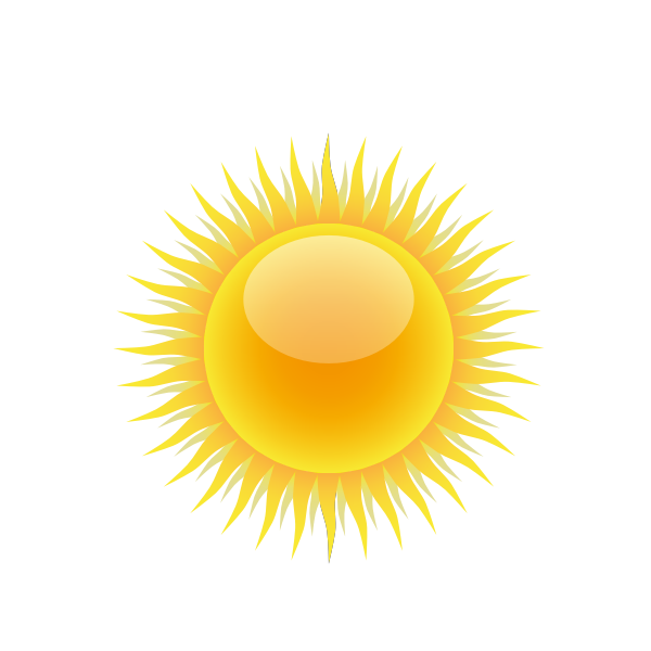 SVG Vector image of the Sun