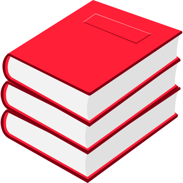 SVG Vector image of three red books