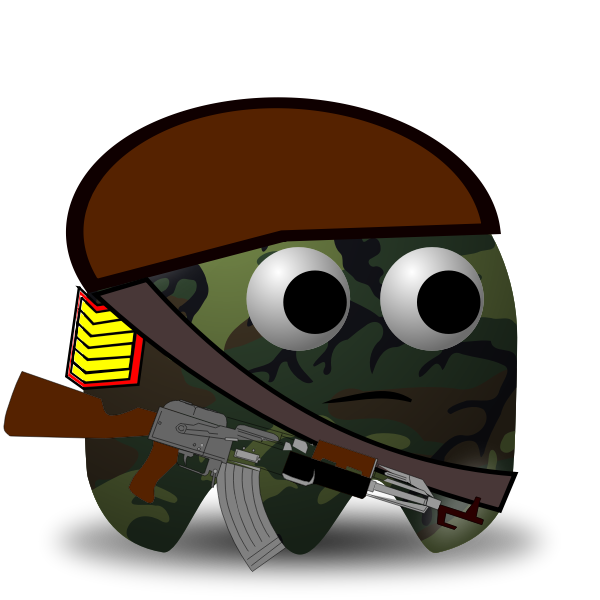 SVG Vector image of tiger squad cartoon character