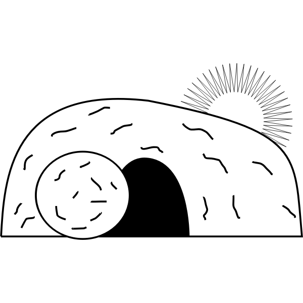 SVG Vector image of tomb