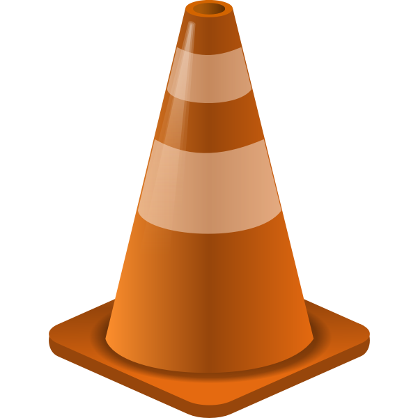 SVG Vector image of traffic cone