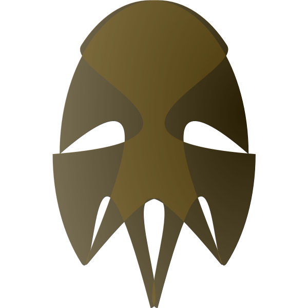 SVG Vector image of tribal African mask