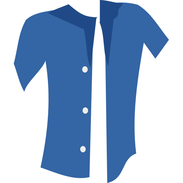SVG Vector image of unbuttoned summer shirt
