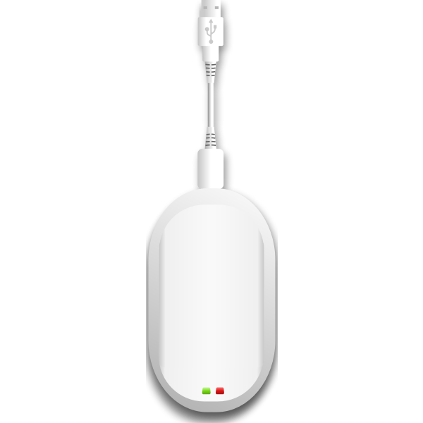 SVG Vector image of USB wireless broadband modem