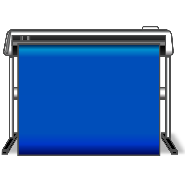 SVG Vector image of vinyl roll cutter