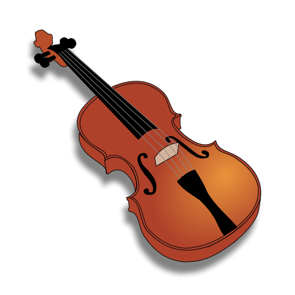 SVG Vector image of violin