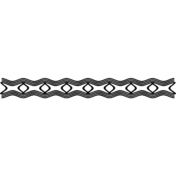 SVG Vector image of wavy page border