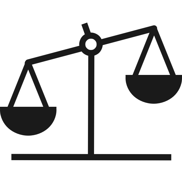 SVG Vector image of weighing scales icon
