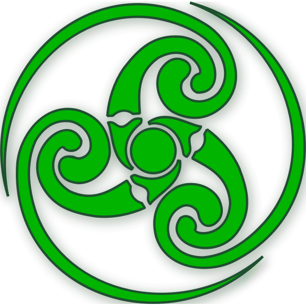 SVG Vector image of wound up Celtic sign