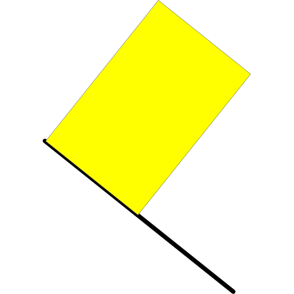 SVG Vector image of yellow flag