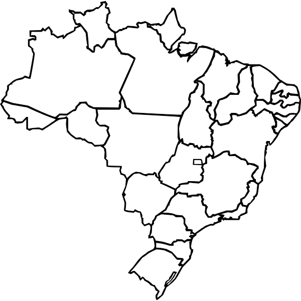 SVG Vector map of Brazil regions