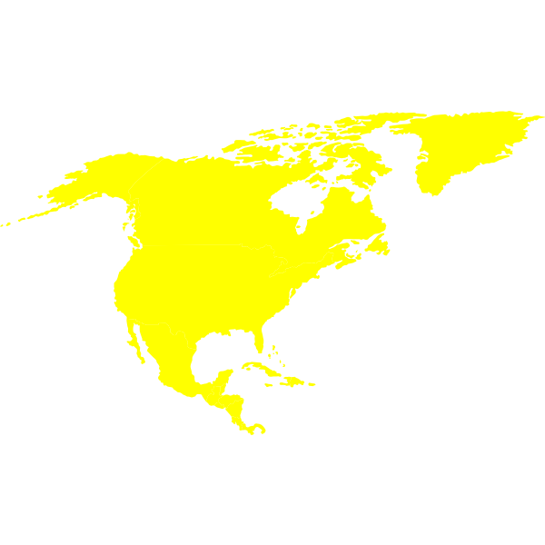 SVG Vector map of North-American continent
