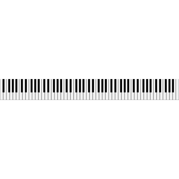SVG Vector of piano keys