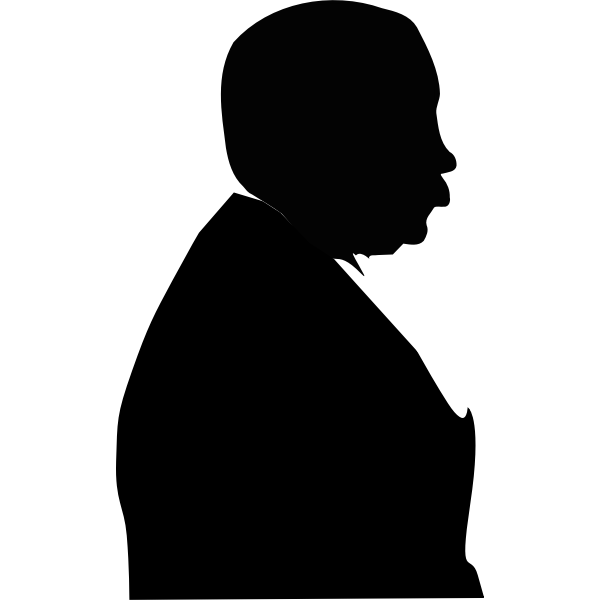 SVG Vector outline of a man